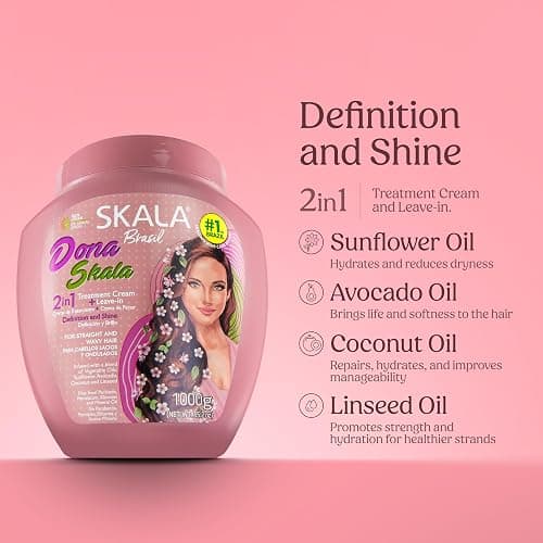 2in1 Super Pot Hair Treatment Cream for Smooth and Wavy Hair by Skala for Women - 35.2 oz Cream thumbnail 3