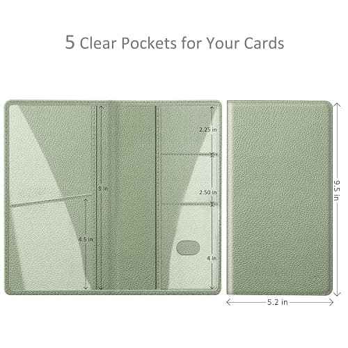 FINPAC Car Registration and Insurance Card Holder, Vehicle Glove Box Card Organizer Wallet Automobile Accessories for License thumbnail 2