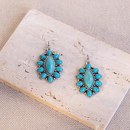 Rustic Couture's Western Jewelry Set for Women Cowgirl Vintage Western Necklace Earring thumbnail 6