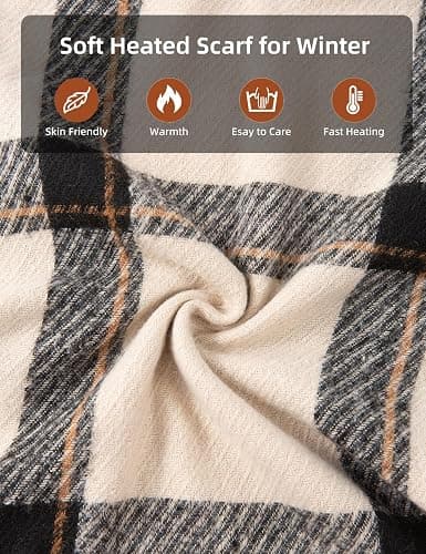 EN'DA professional Heated Scarf for Women and Men 3 Levels Temperatures thumbnail 4