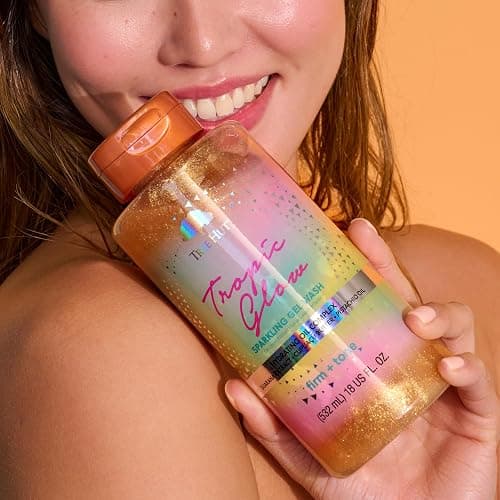 Tree Hut Tropic Glow Sparkling Gel Wash, Moisturizing & Hydrating Body Wash with Shea Butter, Warm Scent, Soft & Radiant Skin, Holiday Gift & Stocking Stuffer, 18 fl oz thumbnail 5