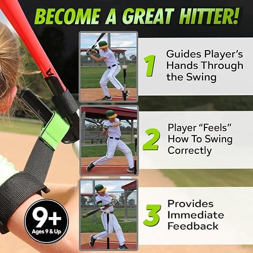SWINGRAIL Baseball/Softball Swing Trainer Aid - Equipment for Batting and Hitting thumbnail 2