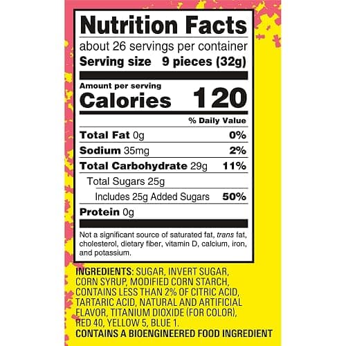 SOUR PATCH KIDS Watermelon Soft & Chewy Gummy Candy, Family Size, 1.8 lb | Bulk Candy thumbnail 2