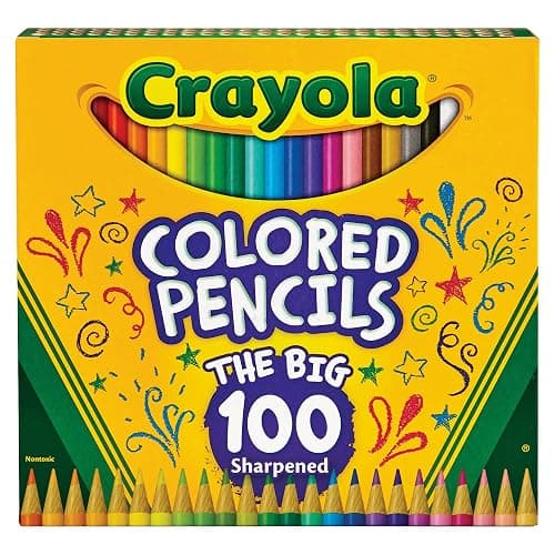 Crayola Long Barrel Colored Woodcase Pencils, 3.3 Mm, 100 Assorted Colors/Set thumbnail 2