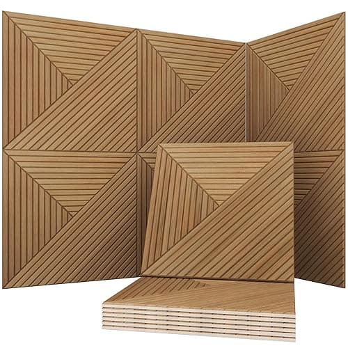 Soon Global Acoustical Wall Panels, 6-Piece 23.62 X 23.62 Inches Art Acoustic Panels, Decorative Acoustic Panels, Acoustic Wall Panels, Sound Absorbing Wall Art, Arcadian Vortex - Image 1