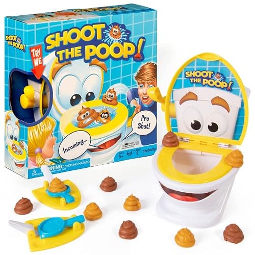Brybelly Shoot The Poop – The Original Talking Toilet Game for Kids & Families – Funny Fast-Action Poop-Launching Game with Sounds & Silly Humor for Ages 4+ - Image 1