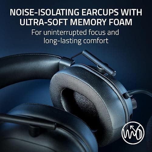 Razer BlackShark V2 HyperSpeed Wireless Gaming Headset: 2.4GHz, Bluetooth or USB - THX Spatial Audio - Titanium 50mm Drivers - 70 Hr Battery - for Xbox Series X, Series S, PS5, PC, Switch 2 - Black thumbnail 6