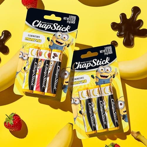 ChapStick Lip Balm, Minions Banana Variety Packs (9 Sticks), Party Favors for Kids, 0.15 Oz Ea - Banana Variety pack - 1 Count (Pack of 3) thumbnail 7