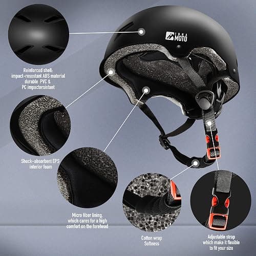 Skateboard Helmet for Adults - Adjustable Certified Safety Adults Helmet for Skateboarding Bike Bicycle Scooter Cycling Skate Skating Multisport Helmets for Women Men Boys Girls Kids Youth thumbnail 5