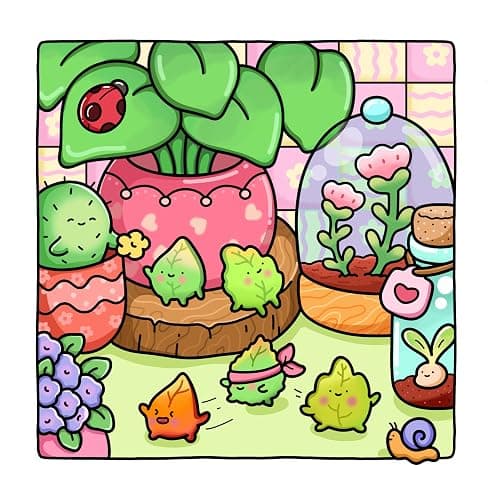 Tiny Corner: Cute and Cozy Coloring Book for Adults and Teens thumbnail 4