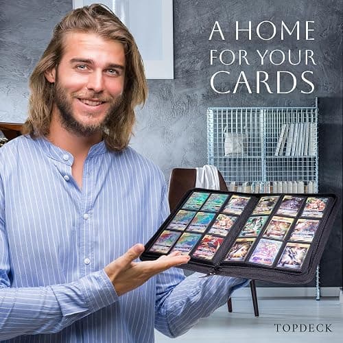 TopDeck 200 TopLoader Binder - 9 Pocket Card Binder Album - TCG Secure Storage Sleeves - Compatible with Yugioh, Magic the Gathering, Pokemon and More - Trading and Sports Card Holder thumbnail 7