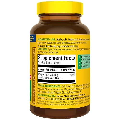 magnesium supplement - 250 mg thumbnail 8