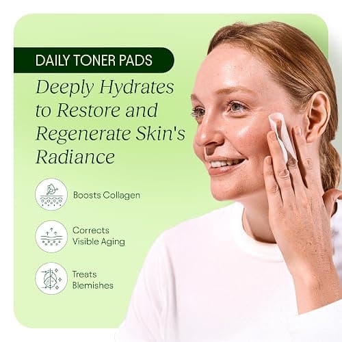 JiYu Toning Polish Pads - Korean Skincare for Dark Spots, Wrinkles & Dull Skin - Hydrating Facial Treatment with Snail Mucin, Niacinamide, Peptides & Centella - 100 Count thumbnail 3