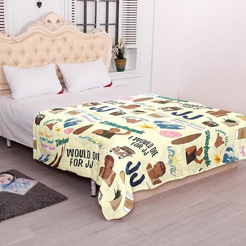 50'' x 40'' JJ Movie Inspired Gift Dating Flannel Blanket Maybanks, TV Show Throw House, Ultra-Soft Single Sided OBX Blankets All Seasons Warm Cozy for Sofa Chairs Bed Office Home Gift Fans Women Men thumbnail 8