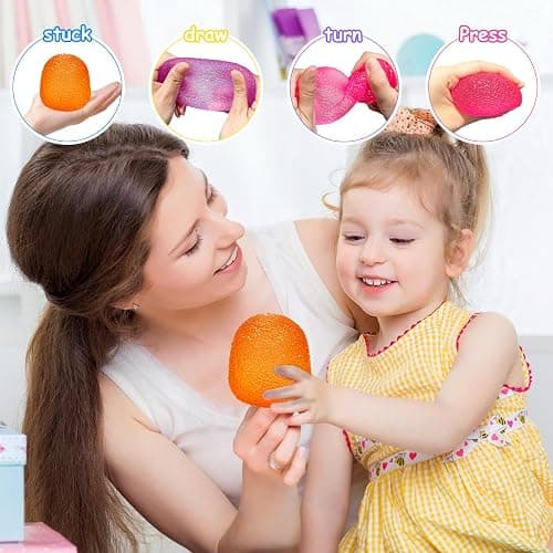 Squishy Fidget Toys Stress for Kids and Adults,Valentines Gifts for Her Him Women Super Solid Squeeze Ball, Sensory for Stress Relief, Birthday, Valentines Day Gifts and Party Favors(Orange) thumbnail 4