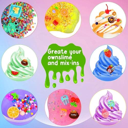 CityActs Slime Accessories Kit for Kids – Slime Mix-Ins Craft Supplies (Charms, Glitter, Foam Balls, Sequins) – DIY Craft Supplies, No Glue Included thumbnail 3