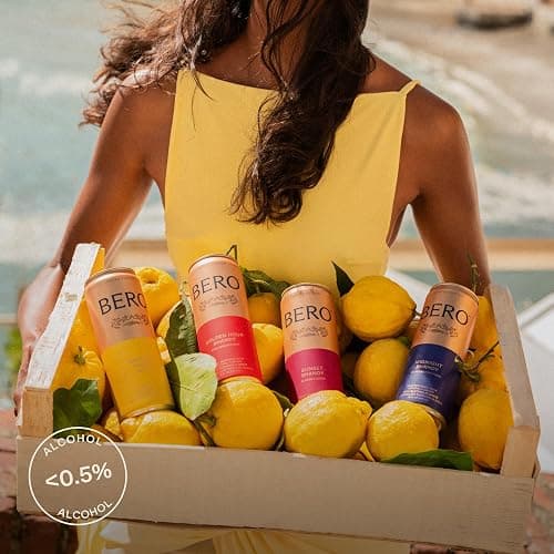 BERO Non-Alcoholic Beer Shandy, Shandy Variety, 12 Pack x 12 Oz Cans | NA Beer by Tom Holland, Refreshing Alcohol Alternative, Ideal For All Celebrations & Parties, Ultimate Summer Drink thumbnail 8