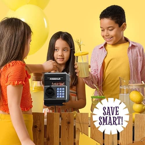 Piggy Bank for Kids - Electronic Money Saving Box w/Code- ATM Safe - Toy Coin Bank - Easter Boys Toys for Age 3, 4, 5, 6, 7, 8, 9 - Birthday Gifts for 8, 9, 10, 11, 12 Year Old Boy and Girl thumbnail 7