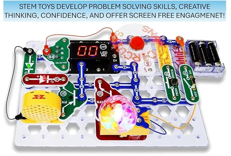 Snap Circuits “Arcade”, Electronics Exploration Kit, Stem Activities for Ages 8+, Full Color Project Manual (SCA-200) thumbnail 7