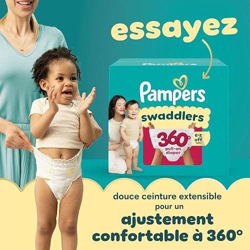 Pampers Swaddlers Diapers, Size 1, Absorbent, Keeps Baby Dry and Comfortable, Skin Safe Disposable Baby Diaper, 1 Pack (Count of 160) thumbnail 23
