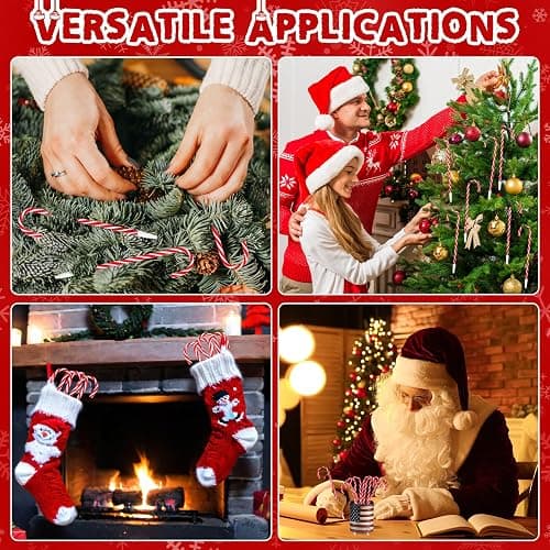 SAYAYA 120Pcs Christmas Candy Cane Pens Bulk Fun Black Ink Ballpoint Pens Xmas Goodie Bag Stuffers Classroom Gifts for Student School Holiday Party Favors Carnival Prize Stocking Stuffers(Red) thumbnail 7