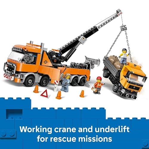 LEGO City Heavy-Duty Recovery Tow Truck with Crane Building Toy - Dump & Tow Truck Toys for Boys & Girls, Ages 8+ - Pretend Play Set for Kids - Gift Idea for Birthdays & Holidays - 60467 thumbnail 3