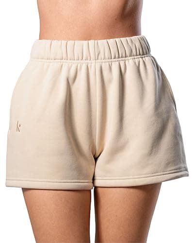 Kamo Fitness CozyTec Sweat Shorts Women High Waisted Lounge Comfy Casual Cotton Shorts with Pockets - Image 1