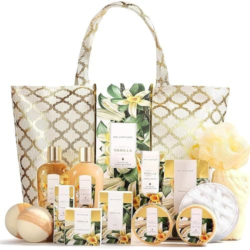Spa Luxetique Bath Sets for Women Gifts 15pcs Spa Gift Set, Vanilla Spa Set with Bubble Bath, Body Scrub, Pamper Gifts for Women, Mothers Day Gifts, Birthday Gift Sets, Christmas Gifts for Her thumbnail 2