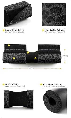 Fitgriff® Langhantel Polster, Hip Thrust Pad mit Klettverschluss - Hantel Nackenpolster - Polsterung für Squats, Booty Training, Gym thumbnail 3