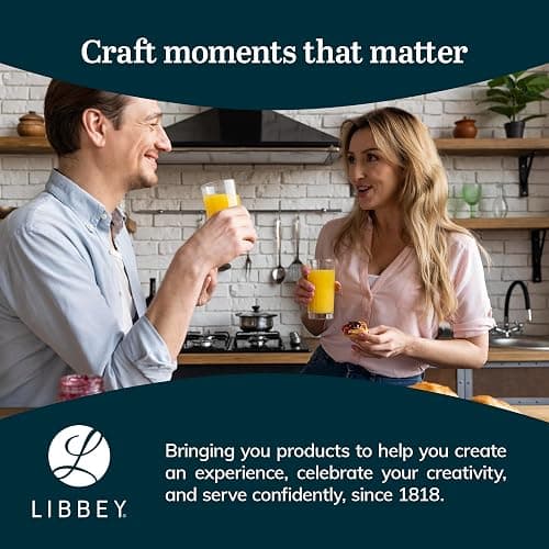 Libbey Province Tumbler and Rocks Glass Set, Elegant Drinkware Glasses Set, Tall Drinking Glasses with Modern Lines, Dishwasher Safe Drinking Glasses Set of 16 thumbnail 6