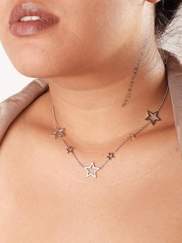 Sacina Gothic Y2k Star Choker Necklace, Star Necklace Y2k, Christmas New Year Jewelry Gift For Women thumbnail 2