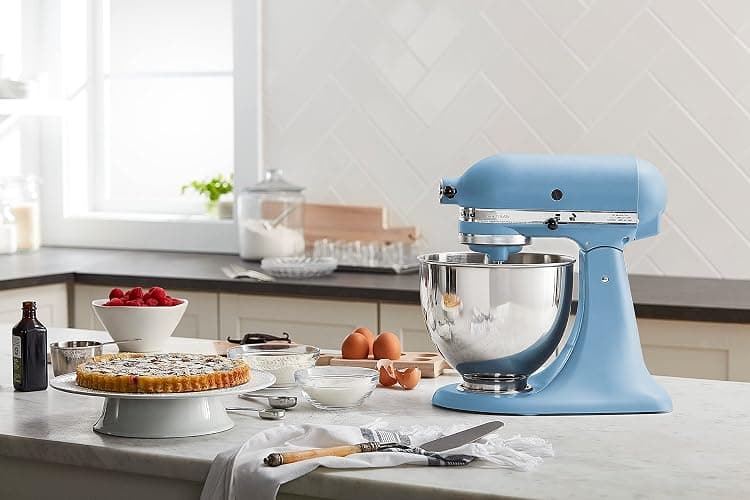 KitchenAid Artisan Series 5 Quart Tilt Head Stand Mixer with Pouring Shield KSM150PS, Blue Velvet thumbnail 3