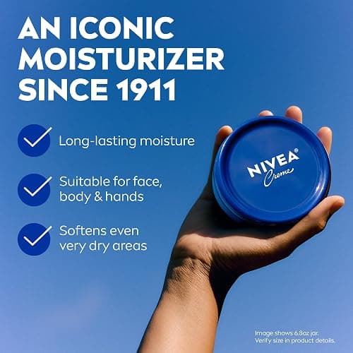 NIVEA Creme Face, Hand and Body Moisturizer Cream, Rich Body Cream for Dry Skin with Provitamin B5, Fast-Absorbing and Non-Comedogenic, For Daily Use on All Skin Types, 16 Oz Jar thumbnail 2