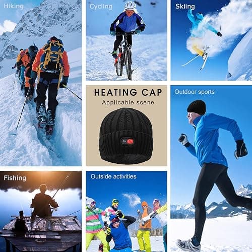 Svpro Battery Heated Beanie Hat - Rechargeable Warm Winter Cap thumbnail 9