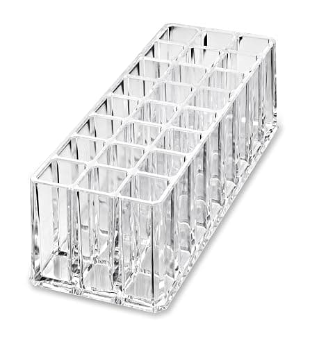 BY ALEGORY Acrylic Eye Mascara Organizer Makeup Storage Organization Refillablle Container Beauty Display Case 24 Space to Organize Tall Eye Lash Mascara thumbnail 3
