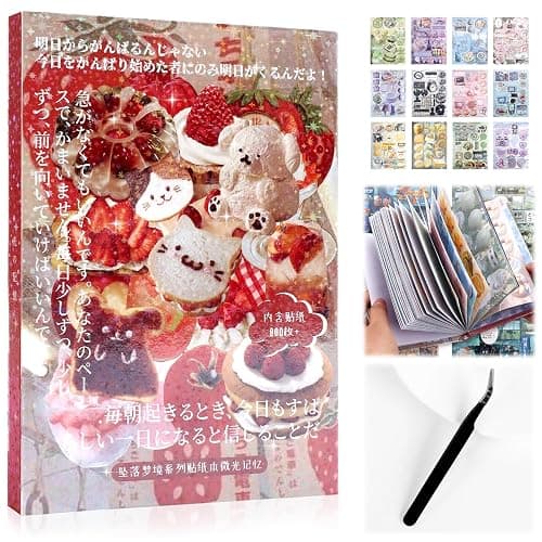 800Pcs Cute Scrapbook Stickers Travel Y2k Japanese Sticker Book for Adult Kawaii Korean Stickers for Journaling Heisei Retro Aesthetic Sticker Manga Style Decor for DIY Craft Junk Journal Gifts Memory - Image 1