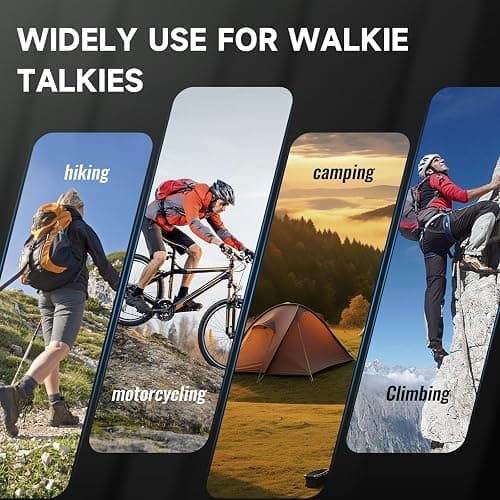 Rechargeable Walkie Talkies Long Range for Adults, Walky Talky VOX with 22 FRS Channels, 99 Privacy Codes Two Way Radio,1200mAh Li-ion Battery, for Camping Hiking Emergency (4 Pack Colorful) thumbnail 7
