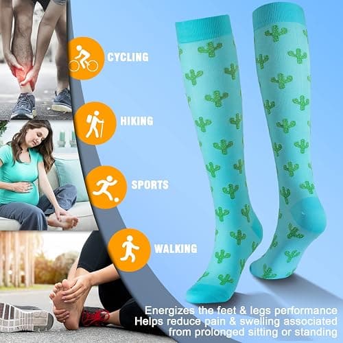 Compression Socks 6 Pairs 20-30 mmhg thumbnail 5