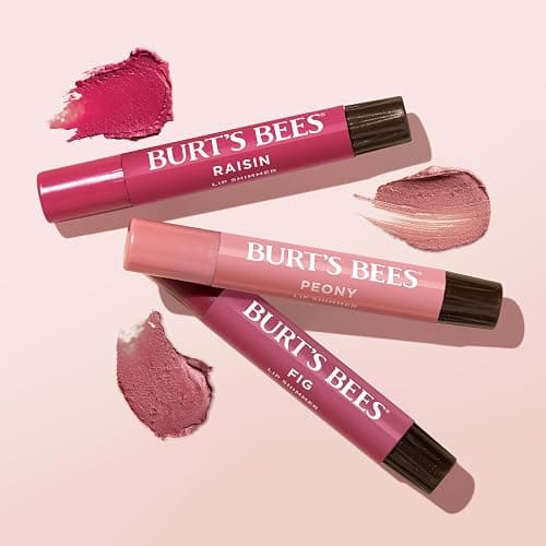 Burt's Bees Christmas Gifts, Lip Shimmer Nude Collection, Tinted Lip Balm Stick, Moisturizing for Hydration with Natural Glowy Pigmented Finish & Buildable Color, Value Pack, 3 Tubes x 0.09 Oz thumbnail 8