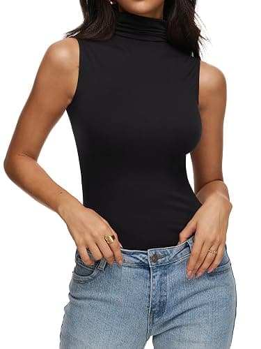 REORIA Women Fall Sleeveless Tank Tops Offic Casual Going Out Vest Clothes thumbnail 5