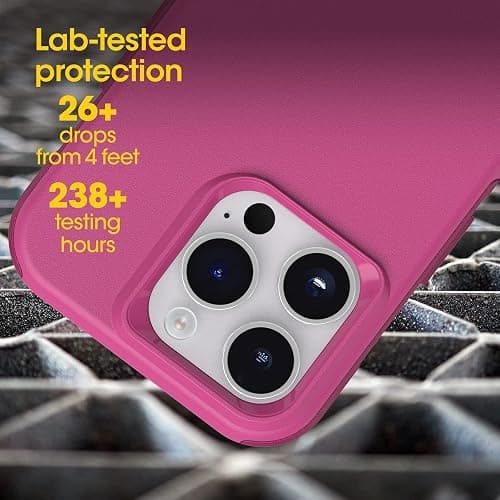 OtterBox iPhone 14 Pro (ONLY) Commuter Series Case - INTO The Fucshia (Pink), Slim & Tough, Pocket-Friendly, with Port Protection thumbnail 4