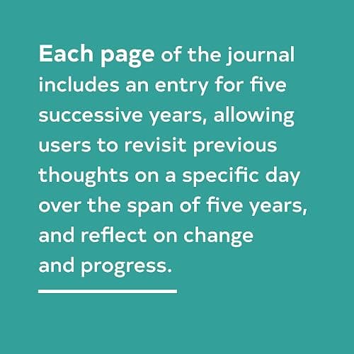 One Line A Day: A Five-Year Memory Book (5 Year Journal, Daily Journal, Yearly Journal, Memory Journal) thumbnail 3