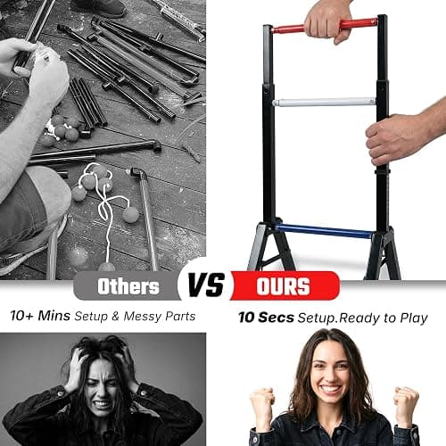 Steel Ladder Ball Game Set with 6 Bolas Assembly-Free Ladder Toss Includes Scorekeeper and Carry Case Yard Outdoor Games for Adults & Family thumbnail 2