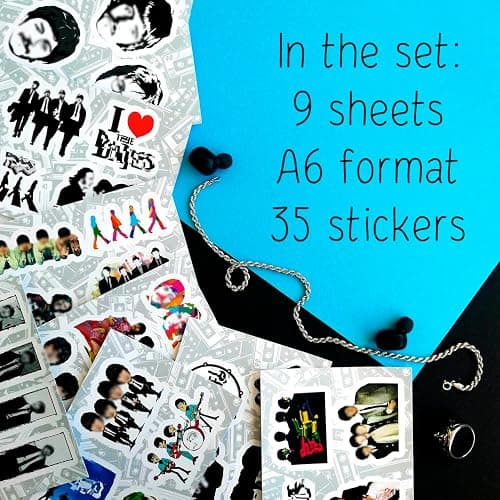 BulbaCraft 35 Pcs The Beatle Stickers for Adults, The Beatle Gifts, The Beatle Memorabilia and Gifts, The Beatle Merch, The Beatle Products, Sticker for The Beatle Mug thumbnail 3