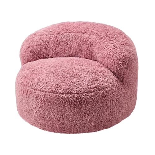 Hobestluk Bean Bag Chair Giant Bean Bag Chairs for Adults Big Bean Bag Chair with Memory Foam Filled Large Beanbags for Living Room, Bedroom (Pink, Standard) thumbnail 8