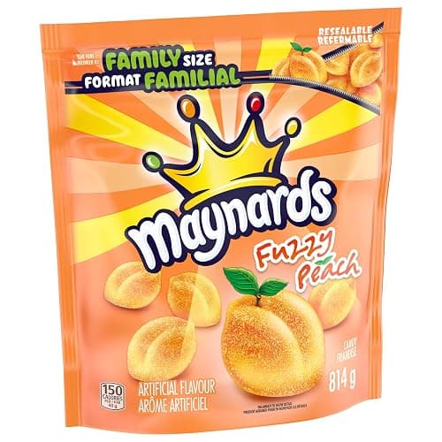 Maynards Fuzzy Peach Candy, Gummy Candy, Bulk Candy, Family Size, 814 g thumbnail 10