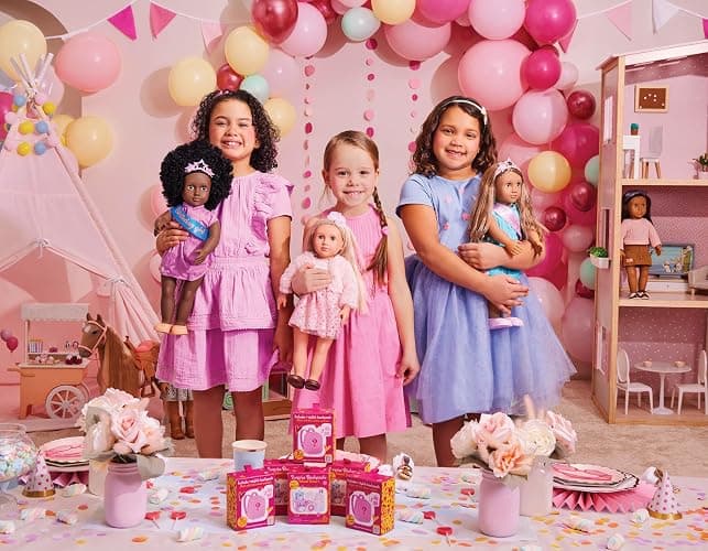 Our Generation - Polka Dot Sleepover Set - Sleeping Bag - Play Food - 18-Inch Doll Accessories - Pretend Play - Toy for Kids 3 Years + thumbnail 2