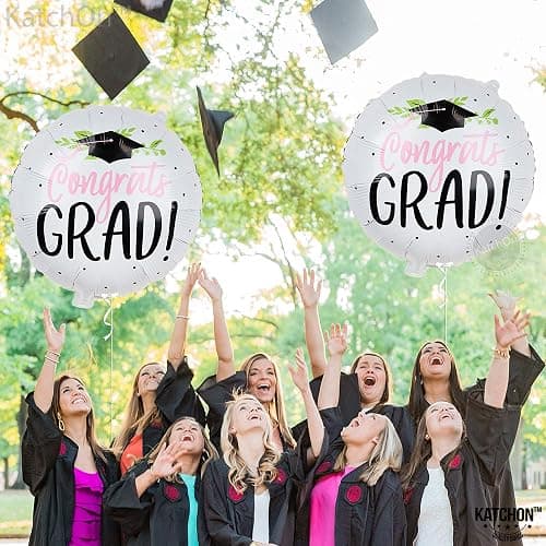 Graduation Decorations 2026 | Big Congrats Grad Balloons - 18 Inch | Congratulations Balloons for 2026 Graduation Decorations | Graduation Party Decorations 2026, KatchOn thumbnail 2