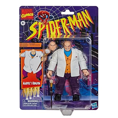 Marvel Hasbro Legends Series 6-inch Collectible Kingpin Action Figure Toy Vintage Collection | Comic-Inspired Vintage Sculpt, Articulated Joints, Includes 1 Accessory, Ages 4 Plus thumbnail 4