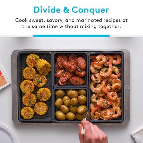 Cheat Sheets - Original Silicone Sheet Pan Dividers For Cooking & Meal Prep - Non Stick Silicone Tray Baking Set, Oven Safe & Freezer-Friendly - 4 Cheat Sheets Baking Trays thumbnail 7